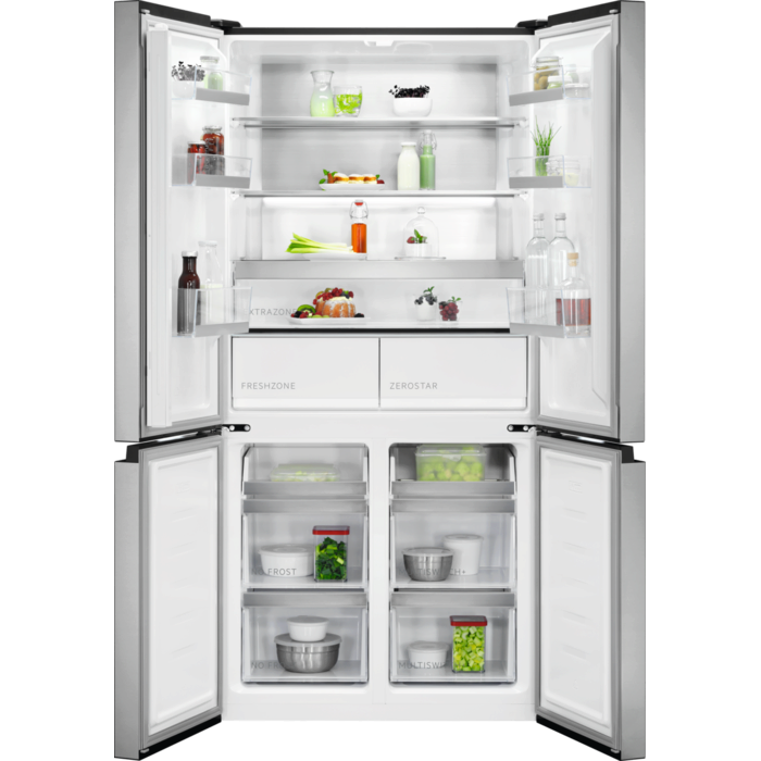 9000 MultiSwitch - Frigo-congélateur pose-libre 190 cm look inox