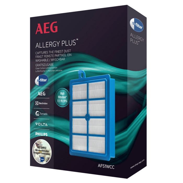 AFS1W Allergy Plus® s-filter®
