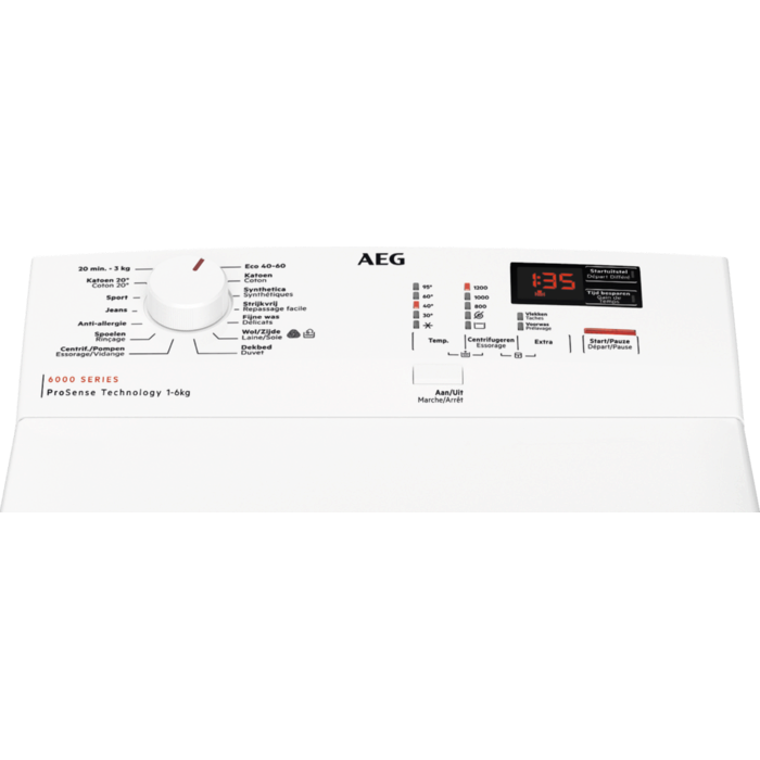 AEG - Machine à laver chargement par le dessus - LTR6B62