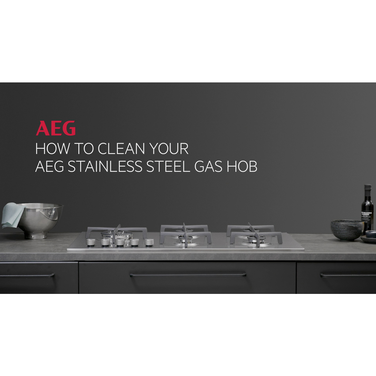 AEG - Taque au gaz - HGB95522SM