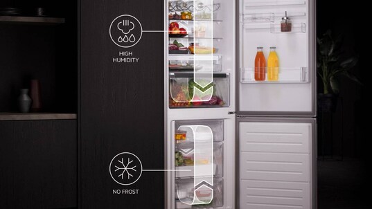 TwinTech® NoFrost série 6000. Empêche la déshydratation des aliments
