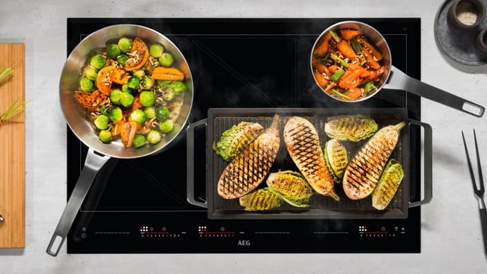 Caractéristique TotalFlex® des tables de cuisson AEG