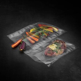 Une citrouille dans un sac sous vide