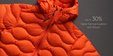 veste en duvet orange