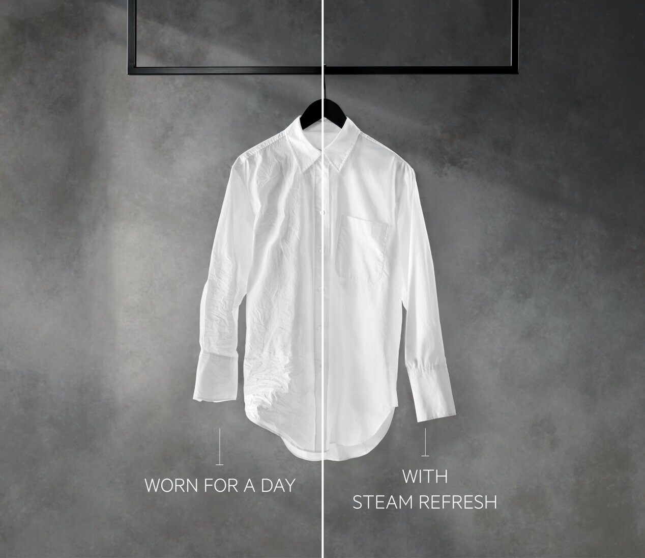 Vapeur vs sans vapeur sur T-shirt 