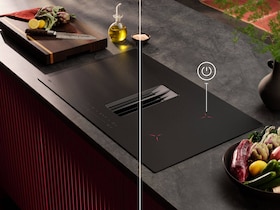 Table de cuisson SaphirMatt® Pure avec hotte intégrée