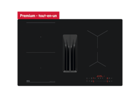 Taques de cuisson SaphirMatt® avec hotte intégrée