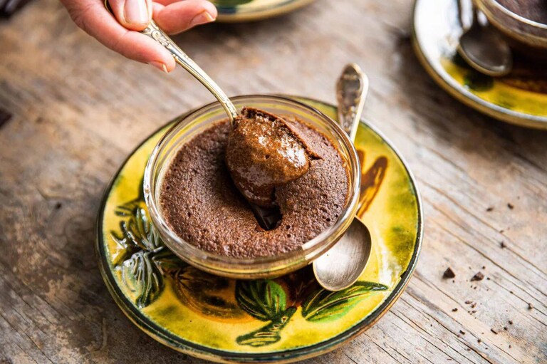 Pudding au chocolat au four à vapeur