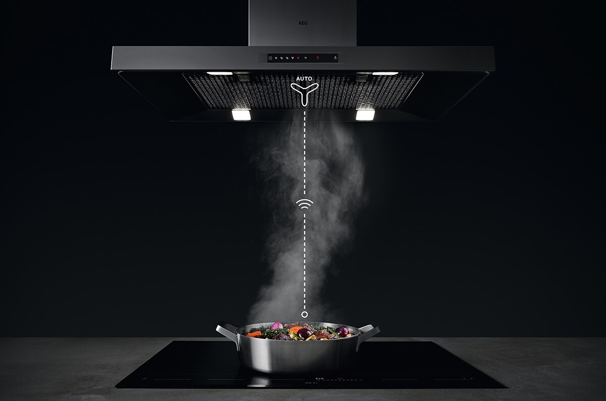 Caractéristique Hob2Hood® des tables de cuisson AEG