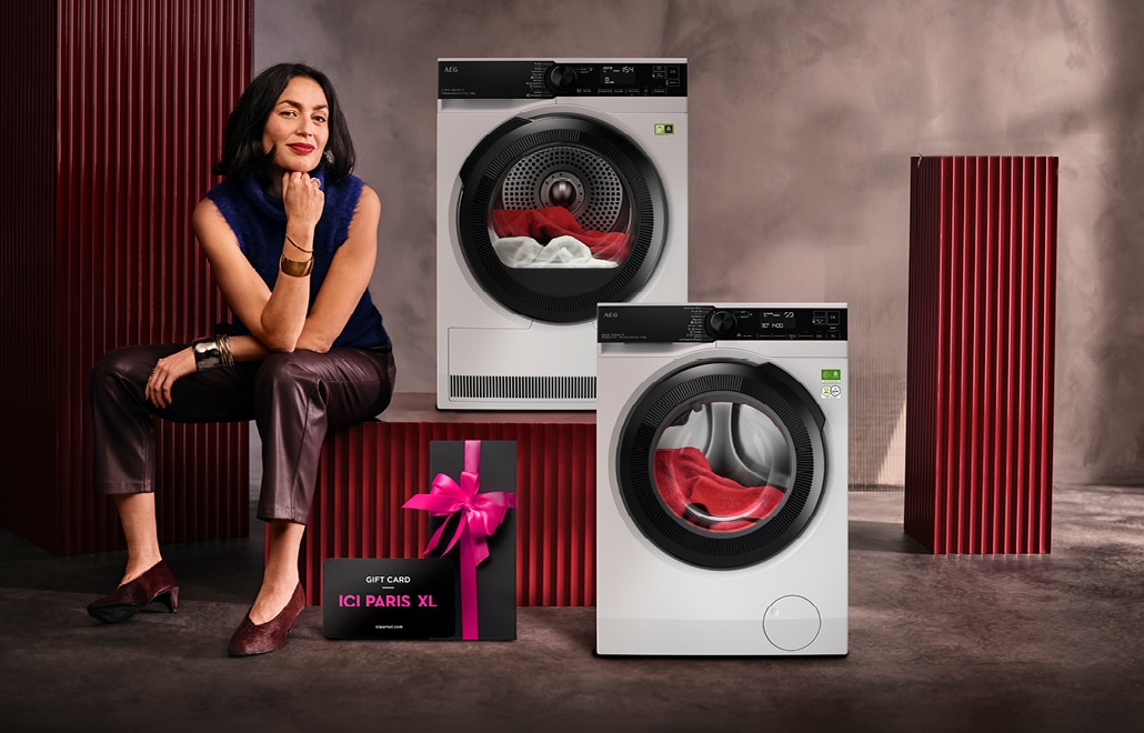 Promotion sur les machines à laver et sèche-linges AEG