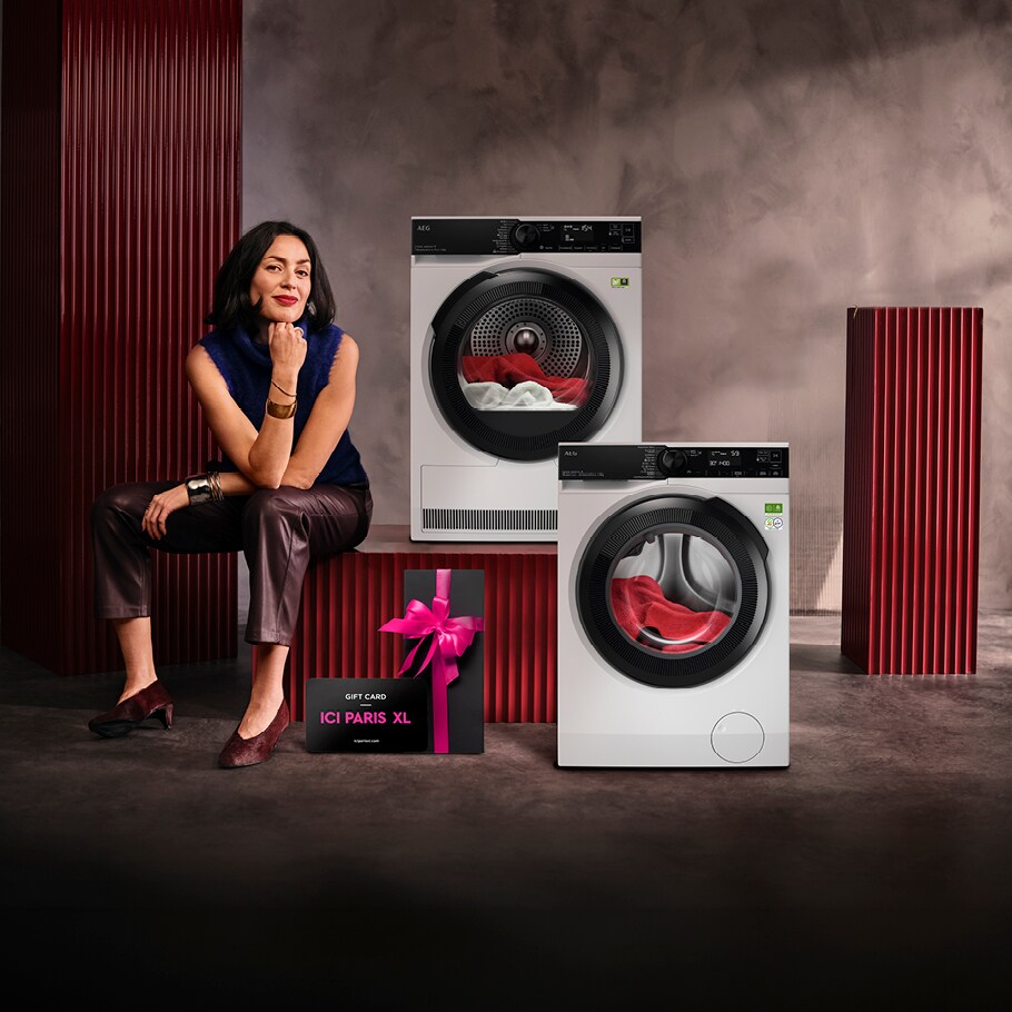 Promotion sur les machines à laver et sèche-linges AEG