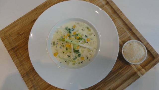 Soupe de pommes de terre et maïs