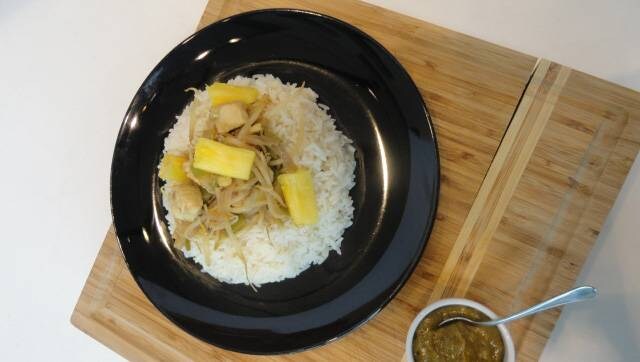 Poulet au curry Thaï